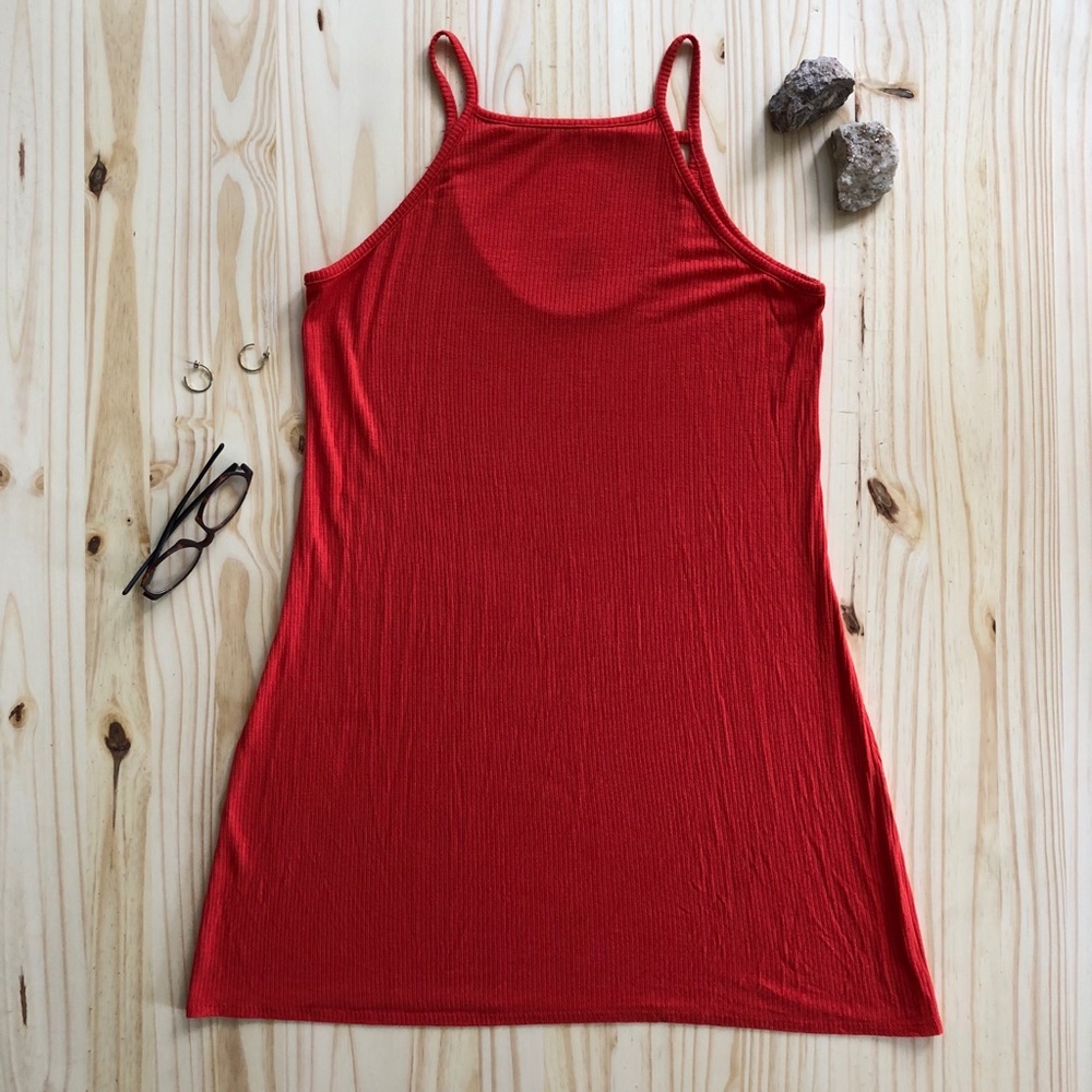 Coral summer dress
